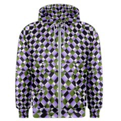 Hypnotic Geometric Pattern Men s Zipper Hoodie by dflcprints