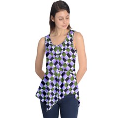 Hypnotic Geometric Pattern Sleeveless Tunic by dflcprints