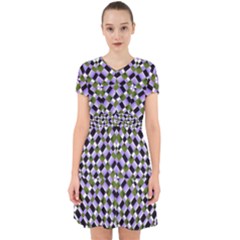 Hypnotic Geometric Pattern Adorable In Chiffon Dress by dflcprints