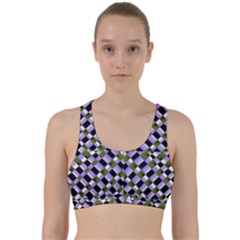 Hypnotic Geometric Pattern Back Weave Sports Bra by dflcprints