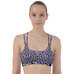 Hypnotic Geometric Pattern Line Them Up Sports Bra by dflcprints