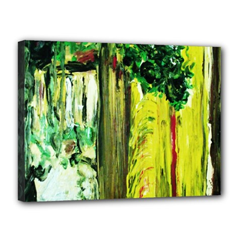 Old Tree And House With An Arch 8 Canvas 16  X 12  by bestdesignintheworld