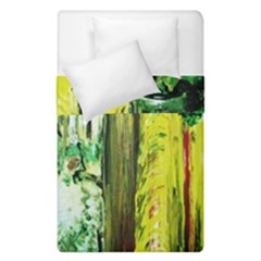 Old Tree And House With An Arch 8 Duvet Cover Double Side (single Size) by bestdesignintheworld