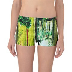 Old Tree And House With An Arch 8 Reversible Boyleg Bikini Bottoms by bestdesignintheworld