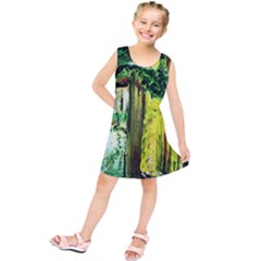 Old Tree And House With An Arch 8 Kids  Tunic Dress by bestdesignintheworld