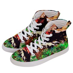 Old Tree And House With An Arch 7 Women s Hi-top Skate Sneakers by bestdesignintheworld