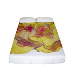 Yellow Rose Fitted Sheet (full/ Double Size) by aumaraspiritart