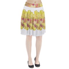 Yellow Rose Pleated Skirt by aumaraspiritart