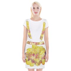 Yellow Rose Braces Suspender Skirt by aumaraspiritart