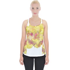 Yellow Rose Piece Up Tank Top by aumaraspiritart