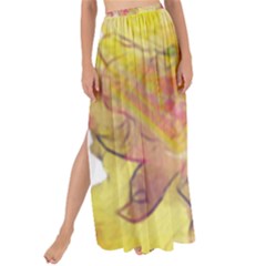 Yellow Rose Maxi Chiffon Tie-up Sarong by aumaraspiritart