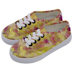 Yellow Rose Kids  Classic Low Top Sneakers by aumaraspiritart