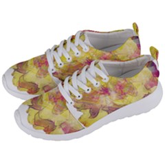 Yellow Rose Men s Lightweight Sports Shoes by aumaraspiritart