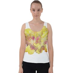 Yellow Rose Velvet Tank Top by aumaraspiritart