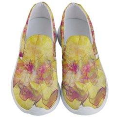 Yellow Rose Men s Lightweight Slip Ons by aumaraspiritart