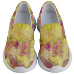 Yellow Rose Kid s Lightweight Slip Ons by aumaraspiritart