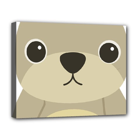 Animal Bear Cartoon Children Kids Deluxe Canvas 20  X 16   by Simbadda