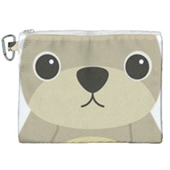 Animal Bear Cartoon Children Kids Canvas Cosmetic Bag (xxl) by Simbadda