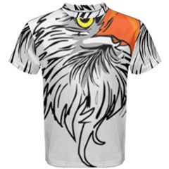 Animal Bird Cartoon Comic Eagle Men s Cotton Tee by Simbadda