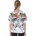 Animal Bird Cartoon Comic Eagle V-Neck Dolman Drape Top View2