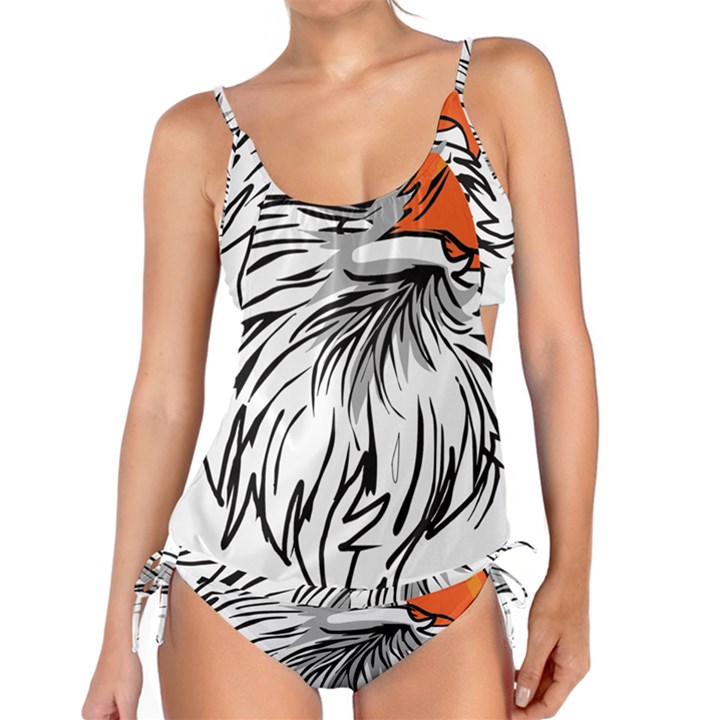 Animal Bird Cartoon Comic Eagle Tankini Set