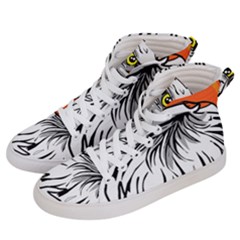 Animal Bird Cartoon Comic Eagle Men s Hi-top Skate Sneakers by Simbadda