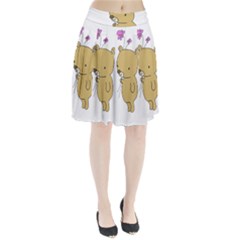 Cute Bear Cartoon Pleated Skirt by Simbadda