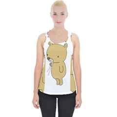 Cute Bear Cartoon Piece Up Tank Top