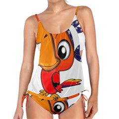 Bird Cartoon Character Parrot Tankini Set by Simbadda