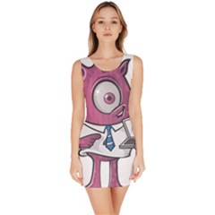 Business Education Logo Monster Bodycon Dress by Simbadda