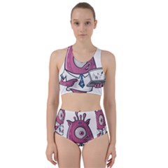 Business Education Logo Monster Racer Back Bikini Set by Simbadda