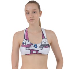 Business Education Logo Monster Criss Cross Racerback Sports Bra by Simbadda