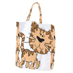 Cats Kittens Animal Cartoon Moving Giant Grocery Zipper Tote by Simbadda