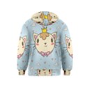 Cat Cloud Heart Texture Kitten Kids  Pullover Hoodie View2