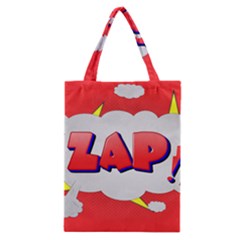 Comic Bubble Popart Cartoon Action Classic Tote Bag by Simbadda