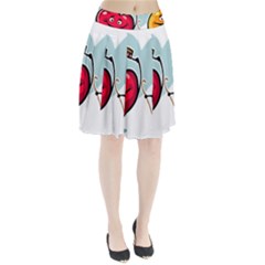 Dancing Fruit Apple Organic Fruit Pleated Skirt