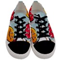 Dancing Fruit Apple Organic Fruit Men s Low Top Canvas Sneakers View1