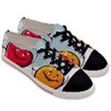 Dancing Fruit Apple Organic Fruit Men s Low Top Canvas Sneakers View3