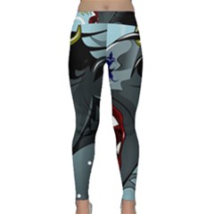 Demon Devil Evil Monster Alien Classic Yoga Leggings by Simbadda