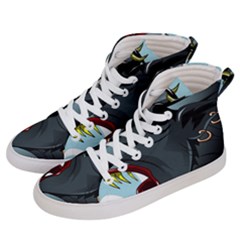 Demon Devil Evil Monster Alien Men s Hi-top Skate Sneakers by Simbadda