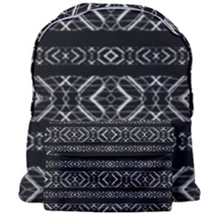 Futuristic Geometric Stripes Pattern Giant Full Print Backpack by dflcprints