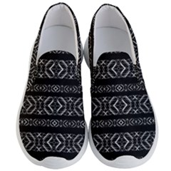 Futuristic Geometric Stripes Pattern Men s Lightweight Slip Ons by dflcprints