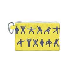 Gymnast Stick Man Man Stick Canvas Cosmetic Bag (small)