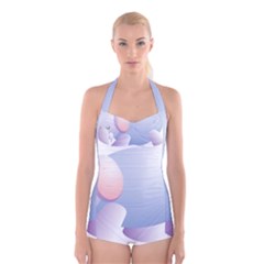 Elephant Boyleg Halter Swimsuit  by Simbadda