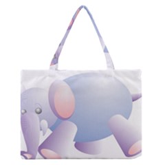 Elephant Zipper Medium Tote Bag by Simbadda