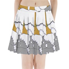 Dog Bath Grooming Pleated Mini Skirt by Simbadda