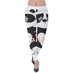 Panda Hug Sorry Cute Cute Bear Velvet Leggings