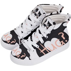 Panda Hug Sorry Cute Cute Bear Kid s Hi-top Skate Sneakers by Simbadda