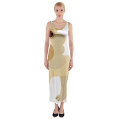 Lion Cute Sketch Funny Fitted Maxi Dress by Simbadda