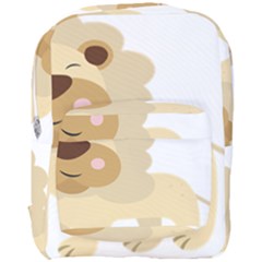 Lion Cute Sketch Funny Full Print Backpack by Simbadda